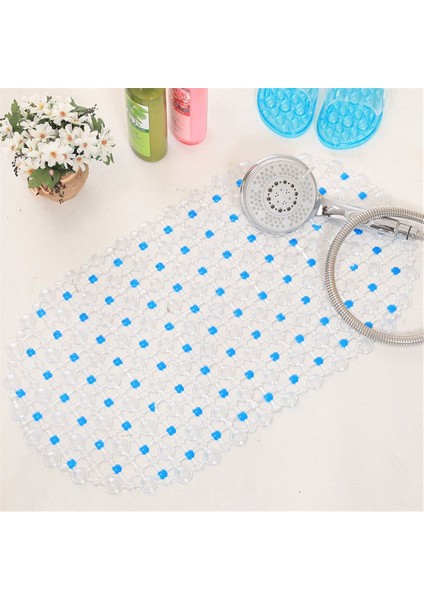 Mavi 1 1 Adet Pvc Kaymaz Banyo Paspasları Dikdörtgen Yumuşak Duş Banyo Masaj Matı Vantuz Kaymaz Küvet Halı Büyük Boy (Yurt Dışından) indirimleri