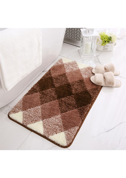 Pink1 50X80 cm (20X31 Inç) Degrade Renk Akın Banyo Paspasları Kaymaz Emici Ayak Pedi Duş Kapı Paspasları Mikrofiber Banyo Halıları Ev Giriş Zemin Pedi (Yurt Dışından) modelleri