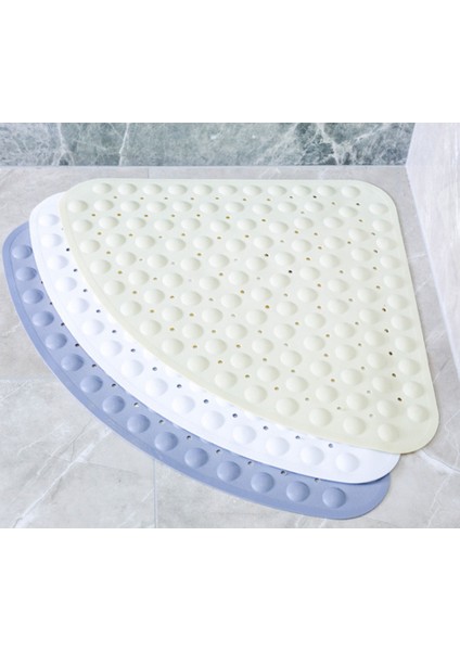 Şeffaf Beyaz 54X54 cm 1 Adet Kaymaz Mat Duş Otel Tuvalet Için Fan Şeklinde Antiskid Paspaslar Üçgen Banyo Paspas Drenaj Mutfak Wc Banyo Aksesuarları (Yurt Dışından) fiyatları