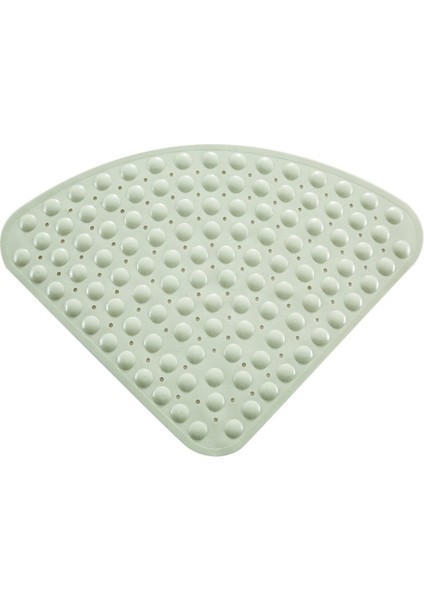 Şeffaf Beyaz 54X54 cm 1 Adet Kaymaz Mat Duş Otel Tuvalet Için Fan Şeklinde Antiskid Paspaslar Üçgen Banyo Paspas Drenaj Mutfak Wc Banyo Aksesuarları (Yurt Dışından) fırsatları