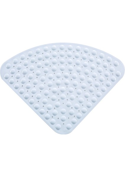 Şeffaf Beyaz 54X54 cm 1 Adet Kaymaz Mat Duş Otel Tuvalet Için Fan Şeklinde Antiskid Paspaslar Üçgen Banyo Paspas Drenaj Mutfak Wc Banyo Aksesuarları (Yurt Dışından) indirimleri