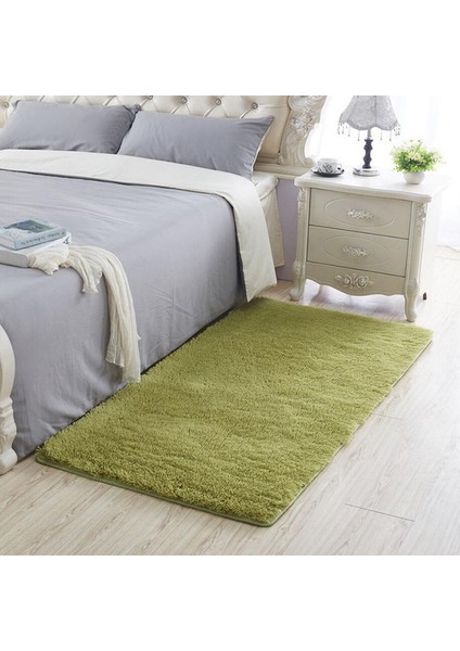 Çim Yeşili Yaklaşık 80X200 cm Yüksek Kaliteli Büyük Boy Banyo Halısı Zemin Halı Yatak Odası Mutfak Banyo Paspas Kanepe Halı 1 Adet Dikdörtgen Katı Banyo Paspas Antre Halı (Yurt Dışından)