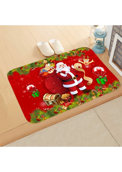 Stil 4 40CMX60CM Merry Christmas Banyo Banyo Paspas Noel Noel Baba Elk Dekor Duş Odası Kaymaz Zemin Mat Halı Kapı Mat Paspas Halı (Yurt Dışından) indirimleri