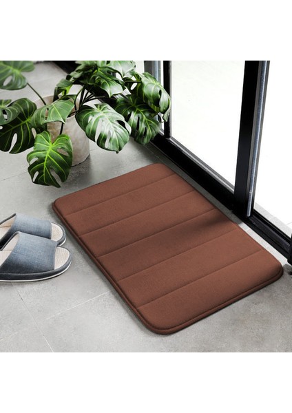 Kahverengi 40-60CM Yer Mat Çok Renkli Köpükler Yaygın Olarak Uygulanabilir Tuvalet Halısı Hafif Duş Pedi Yumuşaklık Emici Halı Deve (Yurt Dışından)