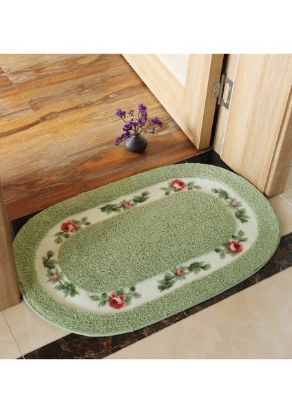 Kırmızı 45X75 cm Oval Şekil Banyo Paspas Çiçek Tarzı Banyo Halıları Uzun Boy Yatak Odası Balkon Zemin Halıları Küvet Yan Paspas Tuvalet 45*120 cm (Yurt Dışından) indirimleri