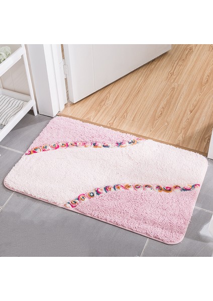Yeşil 60X90 cm Pastoral Tarzı Banyo Paspas Kaymaz Banyo Halıları Zemin Dekor Banyo Tuvalet Halıları Paspas Duş Odası Için Tapete Banheiro (Yurt Dışından) modelleri