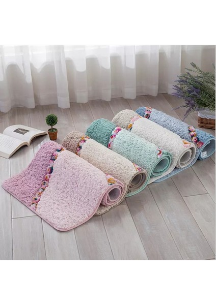 Yeşil 60X90 cm Pastoral Tarzı Banyo Paspas Kaymaz Banyo Halıları Zemin Dekor Banyo Tuvalet Halıları Paspas Duş Odası Için Tapete Banheiro (Yurt Dışından) fırsatları