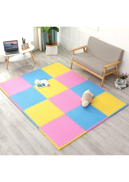 F 4 Adet Ev Kalınlaşmış Köpük Halı Çocuk Emekleme Oyun Paspaslar Tatami Dikiş Halı Eva Yatak Odası Başucu Bebek Anti-Şok Mat (Yurt Dışından) modelleri