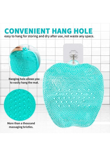 Duş Ayak Scrubber Masaj Temizleyici, Kaymaz Vantuzlu Aküpresür Matı, Dolaşımı Iyileştirme, Eksfoliasyon, Masaj Matı (Yurt Dışından) modelleri