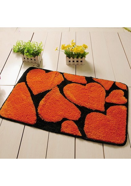 Cheng Yaklaşık 50X80CM Yuvarlak Tasarım Banyo Paspasları, Silp Banyo Halı Seti ve Kilim, Tuvalette Kapı Yolu Halısı, Banyo ve Tuvalet Için Zemin Banyo Paspasları (Yurt Dışından)