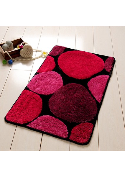 Cheng Yaklaşık 50X80CM Yuvarlak Tasarım Banyo Paspasları, Silp Banyo Halı Seti ve Kilim, Tuvalette Kapı Yolu Halısı, Banyo ve Tuvalet Için Zemin Banyo Paspasları (Yurt Dışından) indirimleri