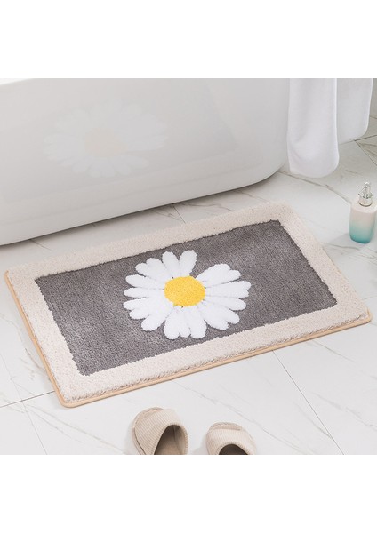 Papatya 1 60X90 cm Inyahome Papatya Kaymaz Banyo Paspas Kalınlaşmış Banyo Halısı Banyo Emici Ultra Yumuşak Mat Halı Kabarık Mikrofiber Başucu Halı (Yurt Dışından)