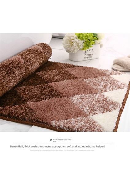 Gri 50X80 cm (20X31 Inç) Degrade Renk Akın Banyo Paspasları Kaymaz Emici Ayak Pedi Duş Kapı Paspasları Mikrofiber Banyo Halıları Ev Giriş Zemin Pedi (Yurt Dışından) fırsatları