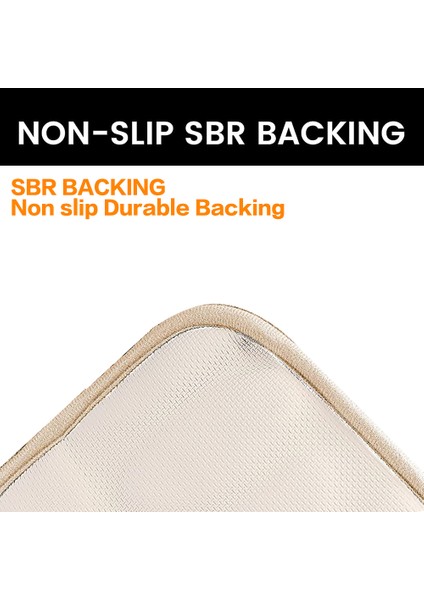 Haki Seti 50X80 cm Bellek Köpük Banyo Paspas Arnavut Kaldırımı Kabartmalı Banyo Zemin Halıları Su Emici Kaymaz Halı (Yurt Dışından) indirimleri