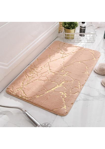 Deve 50X80 cm Sahte Tavşan Saç Banyo Paspas Banyo Halıları Modern Ev Zemin Halıları Oturma Odası Yatak Odası Tuvalet Küvet Yan Ayak Pedi Anti-Skid (Yurt Dışından)