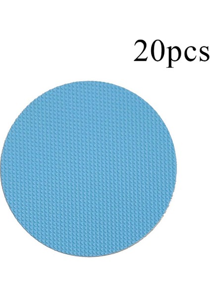 20 Adet Mavi Yuvarlak 1.3X18 cm 20 Adet Peva Kaymaz Küvet Etiketi Banyo Çiçek Kendinden Yapışkanlı Kaymaz Su Geçirmez Çıkartmalar Banyo Duş Zemin Kaymaz Şeritler (Yurt Dışından)