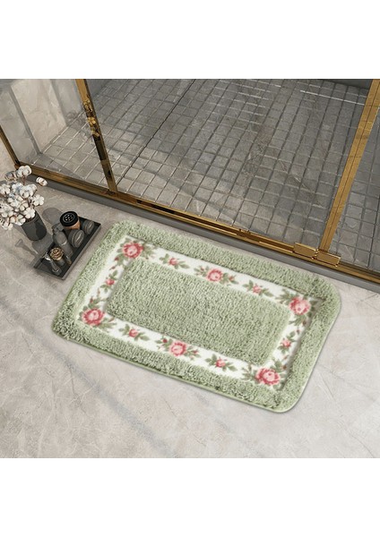 Mavi 40X60 cm Banyo Paspas Pastoral Tarzı Zemin Kaymaz Giriş Paspas Duş Odası Tuvalet Halıları Banyo Mutfak Halıları Ev Dekorasyon Paspasları (Yurt Dışından) fiyatları