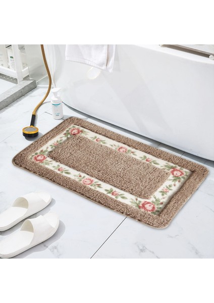 Mavi 40X60 cm Banyo Paspas Pastoral Tarzı Zemin Kaymaz Giriş Paspas Duş Odası Tuvalet Halıları Banyo Mutfak Halıları Ev Dekorasyon Paspasları (Yurt Dışından) modelleri