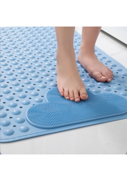 Haki 40X70CM Banyo Paspas Kaymaz Fırça Duş Masaj Paspaslar Kolay Temizlik Otel Ev Banyo Anti-Damla Paspas Basit Ayak Pedleri (Yurt Dışından) fırsatları