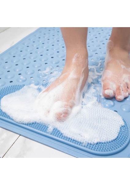 Haki 40X70CM Banyo Paspas Kaymaz Fırça Duş Masaj Paspaslar Kolay Temizlik Otel Ev Banyo Anti-Damla Paspas Basit Ayak Pedleri (Yurt Dışından) indirimleri