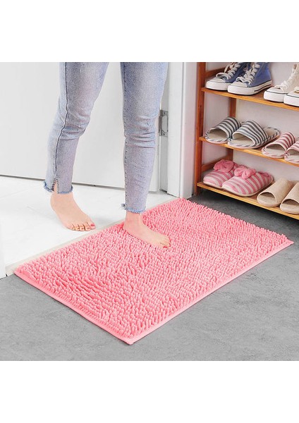Pembe Yaklaşık 80X120 cm Banyo Için 12 Renk Banyo Paspası, Tuvalette Kaymaz Banyo Halısı, Yatak Odası Kanepe Alfombra Bano Için 3 Boyutları Banyo Halısı (Yurt Dışından)