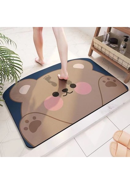 A9 40-60 cm Kaymaz Banyo Paspas Emici Mat Paspas Emici Halılar Banyoda Giriş Paspasları Balkon Sundurma Zemin Alanı Halı Paspas (Yurt Dışından)