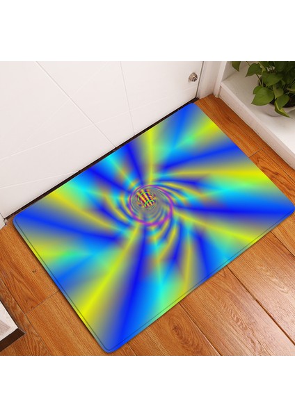 BJW-4060-211011(37) 400MMX600MM 3D Vortex Illusion Halı Giriş Kapısı Paspas Soyut Geometrik Optik Paspas Kaymaz Zemin Mat Oturma Odası Dekor Halı (Yurt Dışından) indirimleri