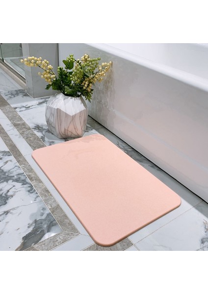 Pembe 300MMX400MM Kaymaz Paspaslar Diatomit Banyo Paspası 300*400MM Hızlı Kuruyan Tuvalet Halısı Hızlı Kuru Wc Mat Çakıl Taşı Banyoda Ayak Halı Seti (Yurt Dışından) fırsatları
