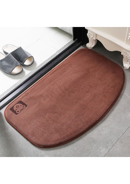 Kahverengi Banyo Halısı 31X49 cm Mini Süper Emici Banyo Paspas Halı Kaymaz Bellek Köpük Banyo Paspas Halı Küvet Zemin Halıları Shaggy Duş Odası Paspas Ayak Pedi (Yurt Dışından)