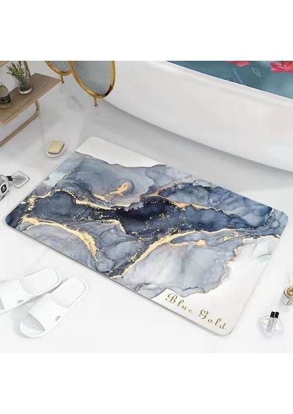 Renk K 40X60CM Süper Emici Banyo Halıları Yumuşak Diyatomlu Toprak Banyo Duş Matı Çabuk Kuruyan Tuvalet Kapı Ayak Paspasları Kaymaz Halı (Yurt Dışından) fırsatları