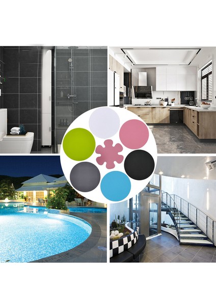 Siyah Çiçek 8x8 cm Banyo Kaymaz Şeritler Küvet Kaymaz Çıkartmalar Zemin Çiçek Kendinden Yapışkanlı Bant Kaymaz Su Geçirmez Duş Çıkartmaları Ev (Yurt Dışından) modelleri