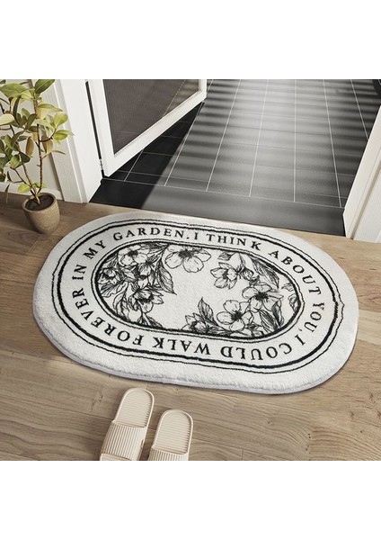 60X90CM Ins Stil Banyo Paspas Yumuşak Emici Banyo Duş Mat Kaymaz Halı Zemin Halı Oturma Odası Balkon Giriş Alanı Halıları 4 Boyut (Yurt Dışından)