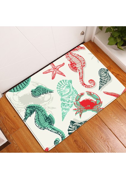 BJW-4060-211009(53) 500MMX800MM 3D Okyanus Dünya Balık Halı Mutfak Mat Giriş Paspas Yatak Odası Ev Zemin Dekorasyon Oturma Odası Halı Banyo Kaymaz Halı (Yurt Dışından) fırsatları