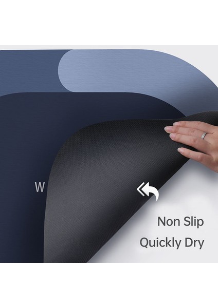 SWJH0021GYOVAL-10 40X60CM Süper Emici Banyo Halısı Kaymaz Banyo Paspas Anında Kuruyan Banyo Paspas Zemin Halı Ev Duş Geçirmez Kaymaz Banyo Paspasları (Yurt Dışından) indirimleri