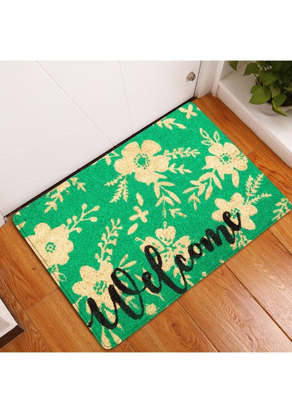 BJW-4060-211008(34) 400 mm x 600 mm Paspas Giriş Paspas Hoş Geldiniz Çiçekler Patten Kaymaz Paspas Ön Paspas Açık Dekor Kapalı Komik Paspaslar Banyo Halısı (Yurt Dışından) fırsatları