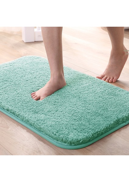 Göl Yeşil 40X60 cm Banyo Süper Kalın Kabartmak Elyaf Banyo Paspas Duş Odası Halıları Paspaslar Şönil Banyo Zemin Mat Tuvalet Emici Giriş Kapı Mat (Yurt Dışından)