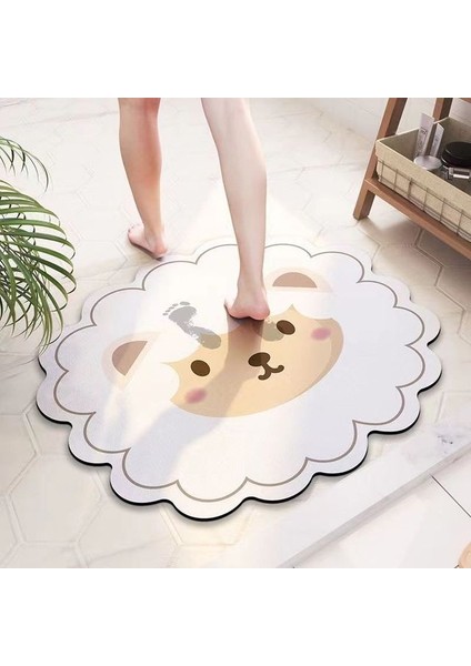 A18 60-90 cm Kaymaz Banyo Paspas Emici Mat Paspas Emici Halılar Banyoda Giriş Paspasları Balkon Sundurma Zemin Alanı Halı Paspas (Yurt Dışından)