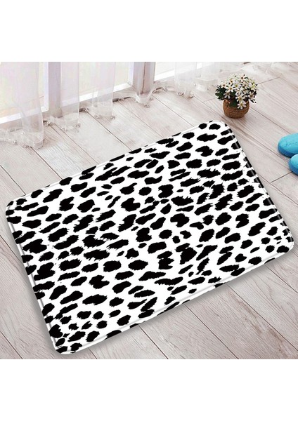 DD-17CY 60X40CM-23.6X15.7IN 3 Adet Set Sarı Gül Kırmızı Leopar Banyo Kaymaz Banyo Paspasları Moda Zebra Desen Yatak Odası Flanel Halı Klozet Kapağı Kilim (Yurt Dışından)
