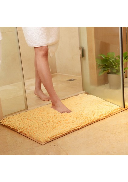 J 40X60 cm Tongdı Banyo Halı Paspas Yumuşak Duş Mikrofiber Şönil Anti-Atlama Sop Halı Dekorasyon Ev Banyo Oturma Mutfak Odası (Yurt Dışından)