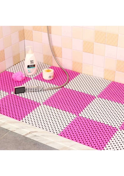 Açık Mor 12 Adet 25 cm x 25 cm Banyo Kare Kaymaz Banyo Paspas Pvc Banyo Paspasları Ev Mutfak Paspaslar Tuvalet Banyo Halı Duş Mat Banyo Halısı Ayak Pedi (Yurt Dışından) modelleri