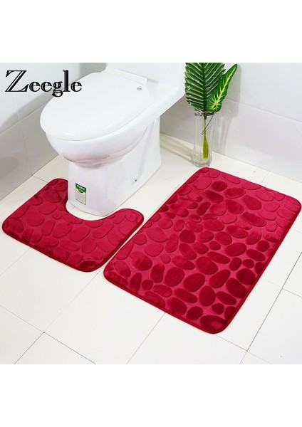 Mavi Balık Set Başına 2 Parça Bellek Köpük Banyo Paspas Banyo Halı Kilim Tuvalet Zemin Mat Kaymaz Duş Odası Ayak Pedi Banyo Halıları Tuvalet Emici Banyo Paspası (Yurt Dışından) modelleri