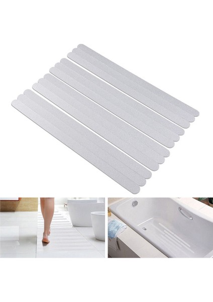 12 Adet 12 Adet Banyo Küveti Kaymaz Çıkartmalar Şeffaf Merdiven Bandı Emniyet Duşu Kaymaz Şeritler Dropshipping (Yurt Dışından) modelleri