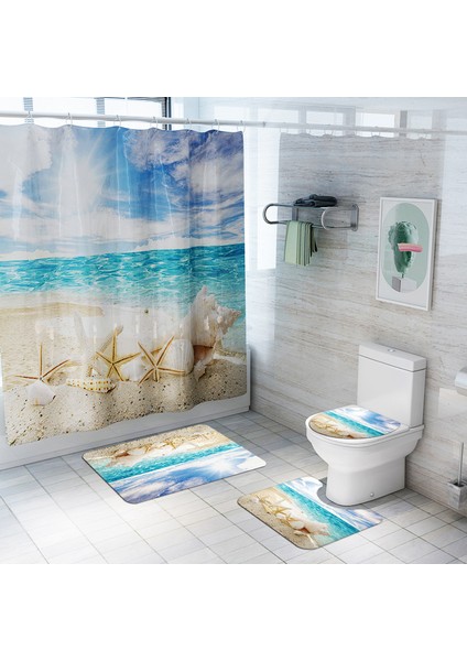 Duş PERDESI-291 Resim Olarak Göster Su Geçirmez Duş Perdesi ile Banyo Halı Seti Banyo Dekorasyonu Banyo Paspasları Seti Banyo Halısı Kilimler Tuvalet Mat Ayak Mat (Yurt Dışından) indirimleri