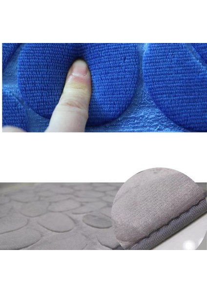 Koyu Mavi-2pcs 3'lü Set Banyo Banyo Paspas Seti Yumuşak Kaymaz 2pcs Arnavut Kaldırımı Mat Banyo Halısı Emici Duş Halıları Tuvalet Kapağı Kapağı Zemin (Yurt Dışından) fırsatları