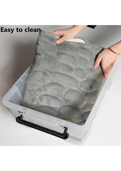 Lacivert 3 40X60 cm Arnavut Kaldırımı Kabartmalı Banyo Banyo Paspas Mercan Polar Kaymaz Halı Küvet Zemin Halı Duş Odası Paspas Bellek Köpük Ped (Yurt Dışından) indirimleri
