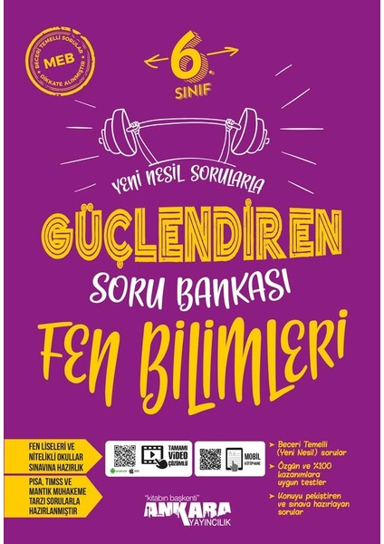 Ankara Yayıncılık 2024 Güncel 6.Sınıf Tüm Dersler Güçlendiren Soru Bankası Nesil Gelişmiş Soru Bankası Seti