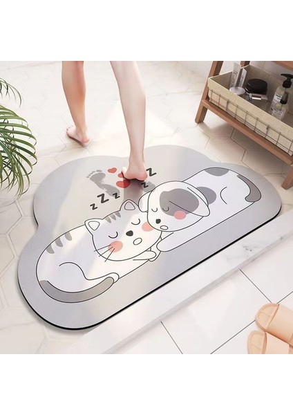 A12 60-90 cm Kaymaz Banyo Paspas Emici Mat Paspas Emici Halılar Banyoda Giriş Paspasları Balkon Sundurma Zemin Alanı Halı Paspas (Yurt Dışından)