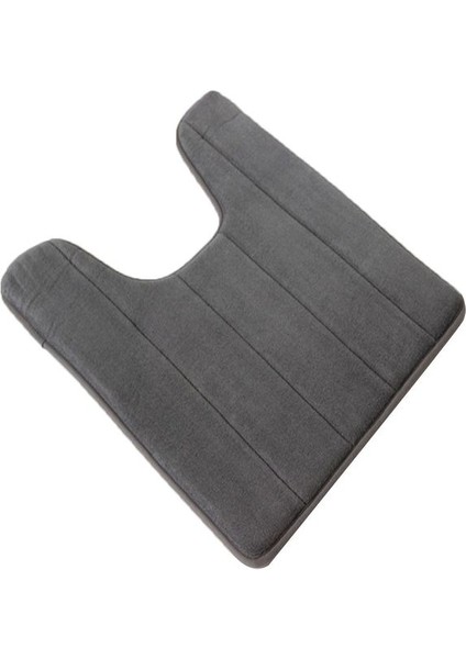 40X60 Gümüş Gri 24 Saat Içinde Gönderim Ev Banyo Paspası Mercan Polar Banyo Halısı Su Emme Kaymaz Bellek Köpük Emici Yıkanabilir Halı Tuvalet Zemin Mat (Yurt Dışından)