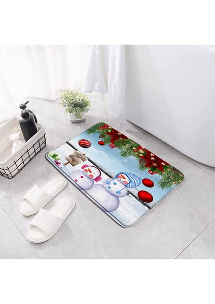 220AI-DD 45X75CM-17.7X29.5IN Karikatür Panda Dinozor Banyo Paspasları Sevimli Hayvanlar Ayı Kardan Adam Çocuk Kat Mat Paspas Banyo Halısı Kaymaz Halı Noel Dekor (Yurt Dışından)