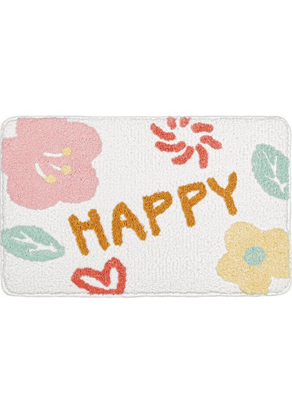 017 400MMX600MM Pastoral Stil Banyo Paspas Çok Boyutlu Banyo Mutfak Halı Seti Kaymaz Paspas Duş Odası Tuvalet Halıları Zemin Alanı Dekor Pedi (Yurt Dışından)